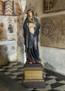 Mater Dolorosa statue in the right apse of the Church of Saint George in Varenna, Italy.