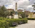 Memorial honoring the fallen of 1st and 2nd World Wars in the Martiri di Montemaggio just outside San Gimignano.