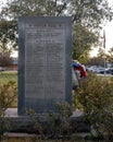 Memorial marker dedicated to Presidio County citizens who died in service during the wars.