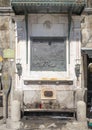 Memorial for the Ponte das Barcas bridge collapse in 1809, located in Ribeira, a historic neighborhood of Porto, Portugal.