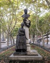 Monument honoring Manuel Pinheiro Chagas, Portuguese writer, playwright, and journalist, in Lisbon, Portugal..