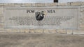 Monument for POW MIA in the Veteran`s Memorial Park, Ennis, Texas Royalty Free Stock Photo