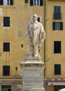 Monument to Giuseppe Garibaldi by Urbano Lucchesi in Lily Square in Lucca, Italy.