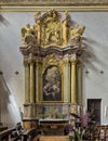 Morte de San Guiseppe in the Church of Santa Maria Sopra Minerva in the Communal Square of Assisi in Italy. Royalty Free Stock Photo