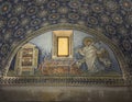 Mosaic on a lunette in the Mausoleum of Galla Placidia in Ravenna, Italy.