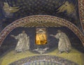 Mosaic in one of the four barrel vaults around the central dome of the Mausoleum of Galla Placidia in Ravenna, Italy.