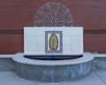 Mosaic tile in the Catholic Foundation Plaza of the Cathedral Shrine of the Virgin Guadalupe in Dallas.