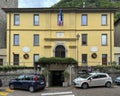 Municipal building of Varenna on Lake Como in the Province of Lecco in the Italian region of Lombardy. Royalty Free Stock Photo