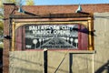 Mural commemorating the opening of the Dallas-Oak Cliff Viaduct, Bishop Arts District, Dallas, Texas Royalty Free Stock Photo