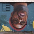 Mural featuring artist Jeremy Biggers in the Tin District of Dallas, Texas.