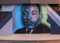 Doctor Martin Luther King Jr. Mural at the Martin Luther King Community Center in South Dallas, Texas. Royalty Free Stock Photo