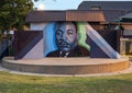 Doctor Martin Luther King Jr. Mural at the Martin Luther King Community Center in South Dallas, Texas. Royalty Free Stock Photo