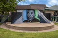 Doctor Martin Luther King Jr. Mural at the Martin Luther King Community Center in South Dallas, Texas. Royalty Free Stock Photo