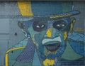 Mural featuring Mance Lipscomb by Daniel Yanez in Deep Ellum, Texas.