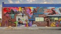 Mural by Michael McPheeters on the outside of Mark Cuban`s Cost Plus Drugs Company in Deep Ellum, Texas.