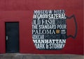 Mural by unidentified artist featuring a mug filled with the names of many famous cocktails