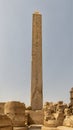 North side of the Queen Hatshepsut Obelisk in the Karnak Temple Complex near Luxor, Egypt. Royalty Free Stock Photo