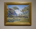 Comblat-le-Chateau, the Meadow by French artist Paul Signac on display in the Dallas Museum of Art.