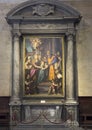 Presentation of Mary to the temple by Alessandro Allori in 1598 in Cathedral of St.Martin in Lucca, Italy