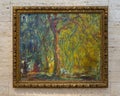 Weeping Willow by Claude Monet on display in the Kimbell Art Museum in Fort Worth, Texas.