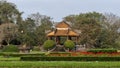 Old Gazebo in the garden of the Forbidden city , Imperial City inside the Citadel, Hue, Vietnam