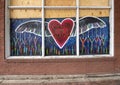 Painted plywood mural with Black Lives Matter theme in Deep Ellum, Dallas, during the George Floyd protests.