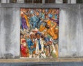 Unifying the Cultures of Neighborhood in Philadelphia, mural by Joseph and Gabriele Tiberino Royalty Free Stock Photo