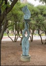 `Three Muses of Frisco` by Michael Pavlovsky in 2009, part of the public art collection of the City of Frisco, Texas