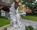 Gargoyle statue guarding a home in Highland Park, Texas Royalty Free Stock Photo