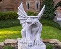 Gargoyle statue guarding a home in Highland Park, Texas