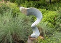 Opal stone sculpture titled Whisp of Air by Arthur Manyengedzd in the Fort Worth Botanic Garden. Royalty Free Stock Photo