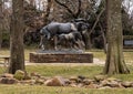 `Paint Mare and Filly` by Veryl Goodnight in garden behind the National Cowboy and Western Heritage Museum in Oklahoma City.