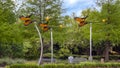 `Aerial Ballet - Monarch` by David B. Hickman, public art in Addison, Texas.