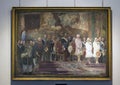 `The inauguration by the royal family of Alfonso XIII of the Ibero-American Exposition of 1929` in the Real Alcazar in Seville.