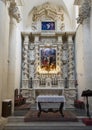 Painting of Jesus above one of the altars, Basilica di Santa Croce Royalty Free Stock Photo