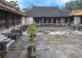 The palace complex adjoining Hoa Khiem Palace in the Tu Duc Royal Tomb complex, Hue, Vietnamn Royalty Free Stock Photo