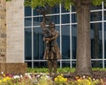 `Quiet Moment` by James Haire in 2020, part of the public art collection of the City of Frisco, Texas.