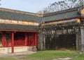 Forbidden city behind the Palace of Supreme Harmony, Imperial City inside the Citadel, Hue, Vietnam Royalty Free Stock Photo