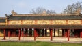 Forbidden city behind the Palace of Supreme Harmony, Imperial City inside the Citadel, Hue, Vietnam Royalty Free Stock Photo