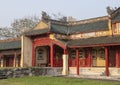 Forbidden city behind the Palace of Supreme Harmony, Imperial City inside the Citadel, Hue, Vietnam Royalty Free Stock Photo