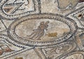 Volubilis mosaic featuring Hercules wresting the Libyan giant Antaeus.