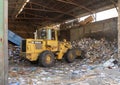 Recycling cardboard in the Mokattam village, nicknamed `Garbage City`, in the Greater Cairo Urban Region, Egypt. Royalty Free Stock Photo