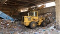 Recycling cardboard in the Mokattam village, nicknamed `Garbage City`, in the Greater Cairo Urban Region, Egypt. Royalty Free Stock Photo