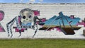 Part of the \'Wall of Toys\' production by Urban Army Crew at Trigger Fingers 2023 in Deep Ellum.