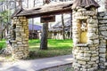 Beautiful stone arch illuminated by the sun Royalty Free Stock Photo