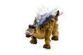 A stegosaurus toy isolated on a white background Royalty Free Stock Photo