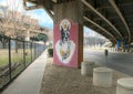 Pooch-themed art in Bark Park Central, Deep Ellum, Texas