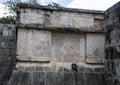 Closeup Platform of the Eagles and Jaquars, Chichen Itza Royalty Free Stock Photo