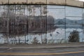 Belt Line Mural by Tommy Weddle depicting prairie scenes and wetlands from Grand Prairie\'s frontier days. Royalty Free Stock Photo