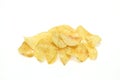 Poteto chips in a white background Royalty Free Stock Photo